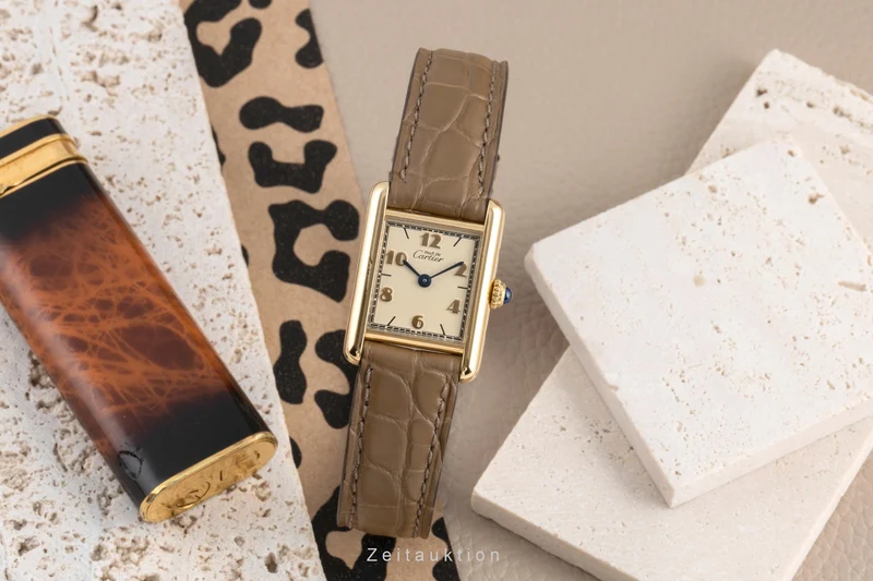Cartier Tank silver-gilt quartz women's watch W1008354, 5057001 [2504167]
