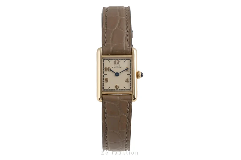 Cartier Tank silver-gilt quartz women's watch W1008354, 5057001 [2504167]