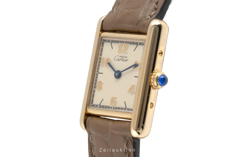 Cartier Tank silver-gilt quartz women's watch W1008354, 5057001 [2504167]