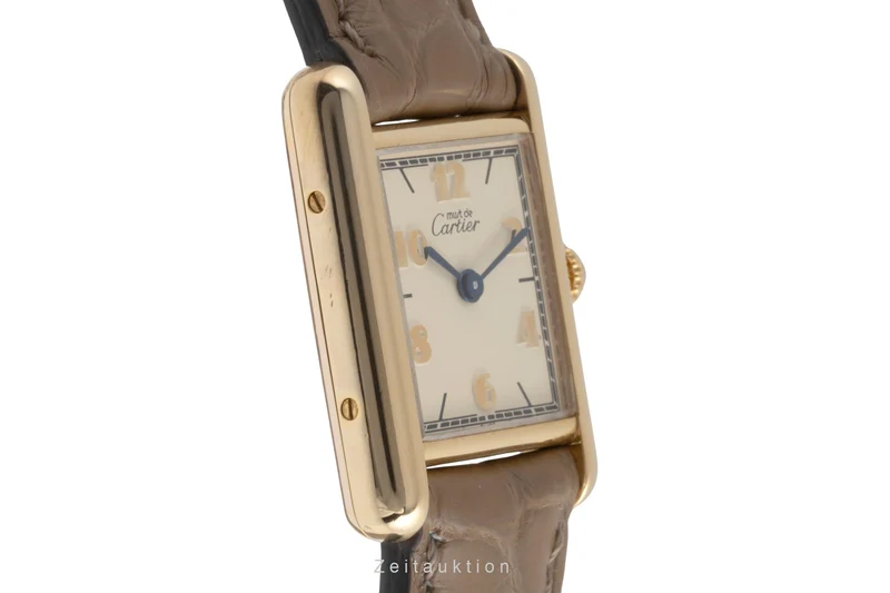Cartier Tank silver-gilt quartz women's watch W1008354, 5057001 [2504167]