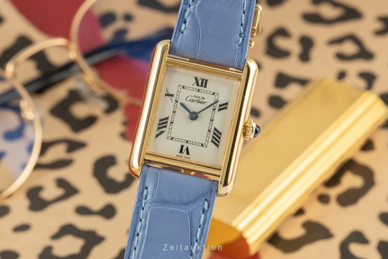 Cartier Tank silver-gilt quartz women's watch W1013654, 2415 [2504125]