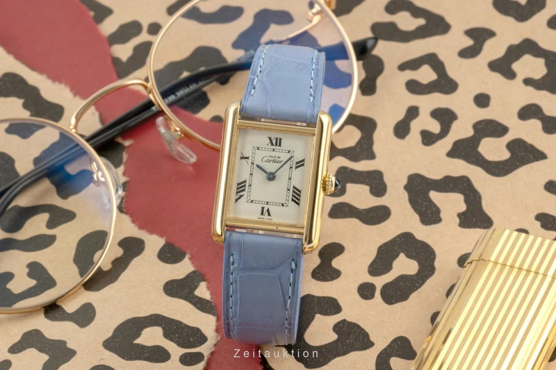 Cartier Tank silver-gilt quartz women's watch W1013654, 2415 [2504125]