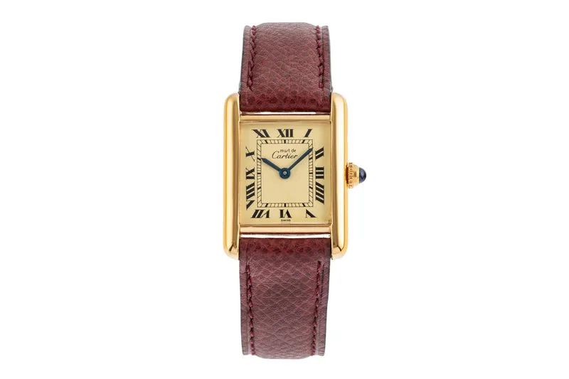 Cartier Tank silver-gilt quartz women's watch W1003153, 557051 [2503747]