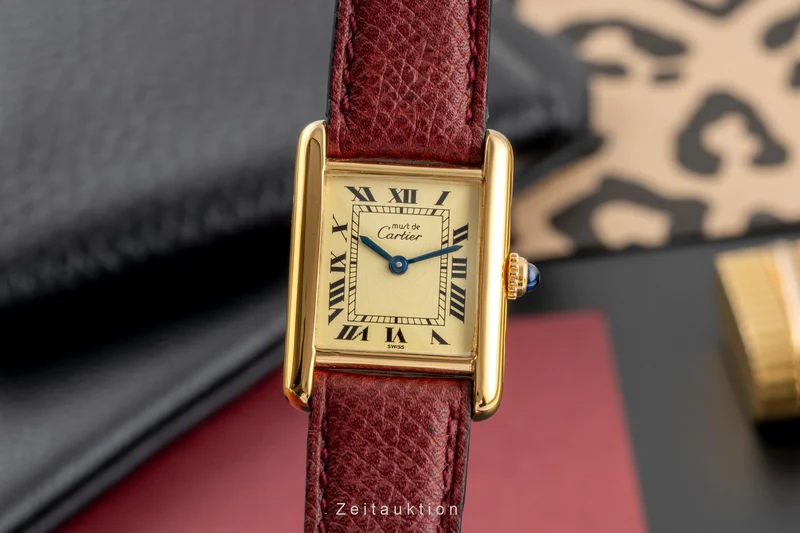 Cartier Tank silver-gilt quartz women's watch W1003153, 557051 [2503747]