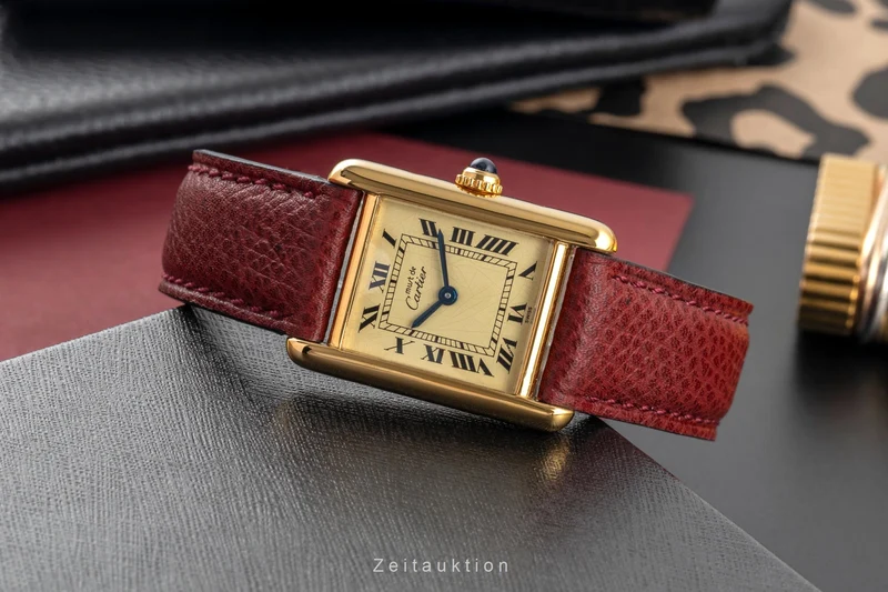 Cartier Tank silver-gilt quartz women's watch W1003153, 557051 [2503747]