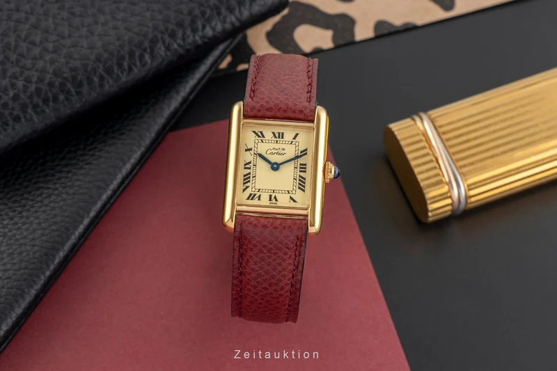 Cartier Tank silver-gilt quartz women's watch W1003153, 557051 [2503747]