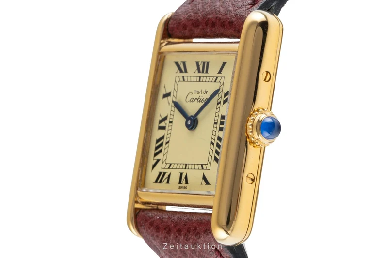 Cartier Tank silver-gilt quartz women's watch W1003153, 557051 [2503747]