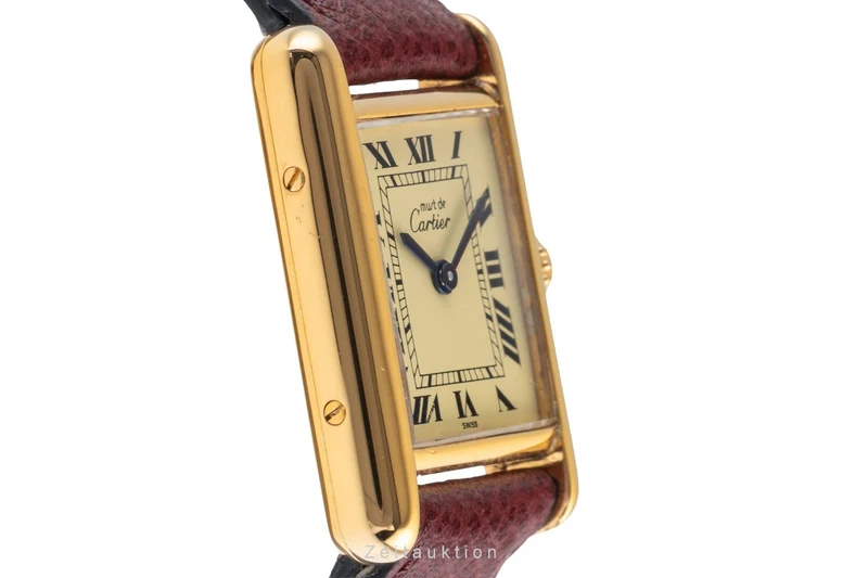 Cartier Tank silver-gilt quartz women's watch W1003153, 557051 [2503747]