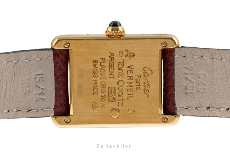 Cartier Tank silver-gilt quartz women's watch W1003153, 557051 [2503747]