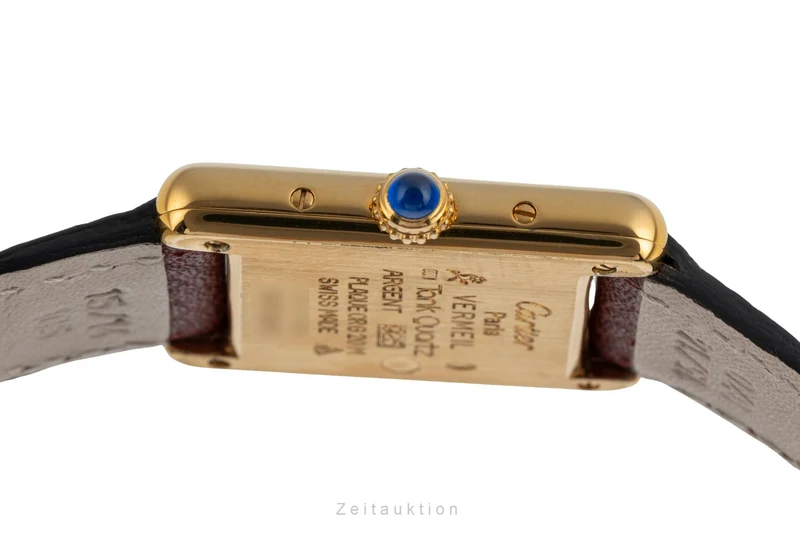 Cartier Tank silver-gilt quartz women's watch W1003153, 557051 [2503747]