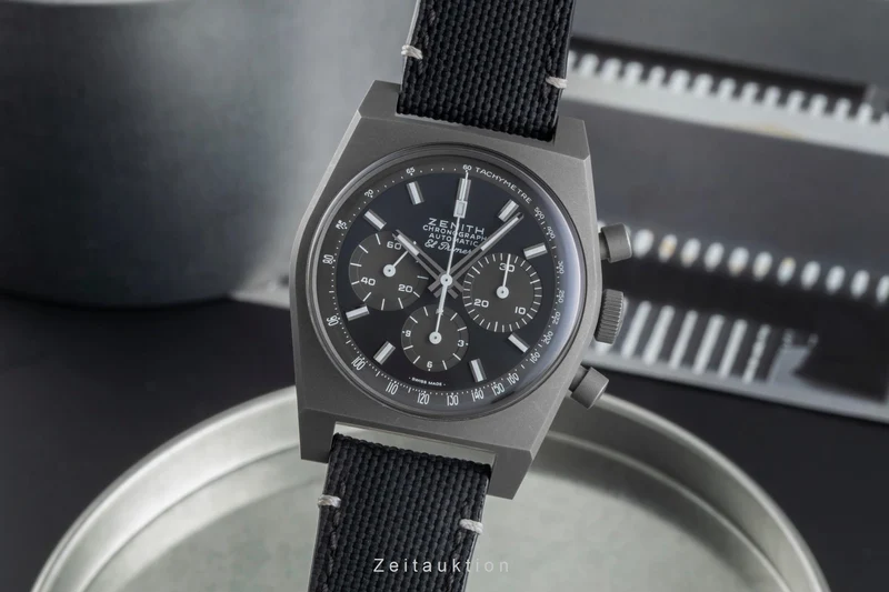 Zenith Chronomaster chronograph titanium automatic men's watch 97.T384.4061/21.C822 LP: 9800EUR [2505488]