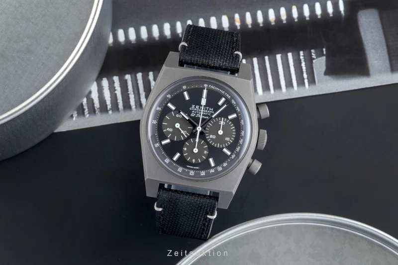 Zenith Chronomaster chronograph titanium automatic men's watch 97.T384.4061/21.C822 LP: 9800EUR [2505488]