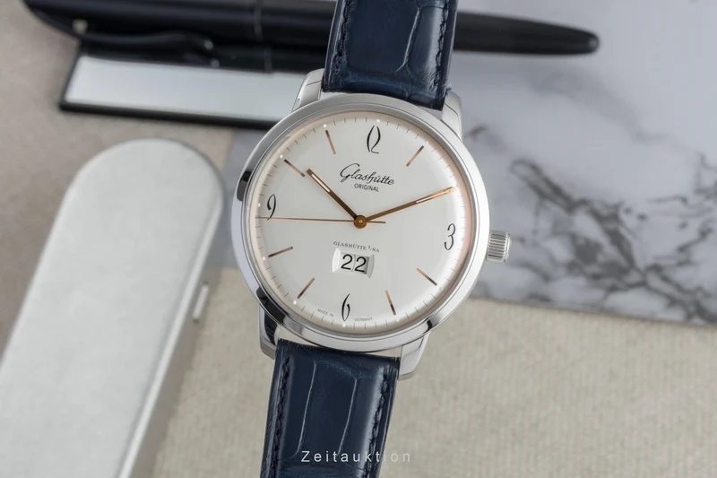 Glashütte Sixties steel automatic men's watch 2-39-47-01-02-04 LP: 8800EUR [2505448]