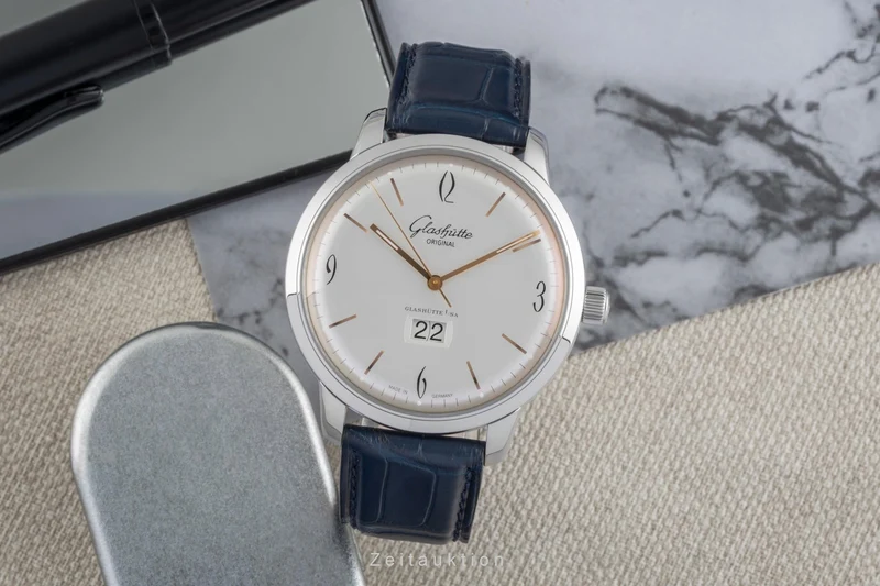 Glashütte Sixties steel automatic men's watch 2-39-47-01-02-04 LP: 8800EUR [2505448]