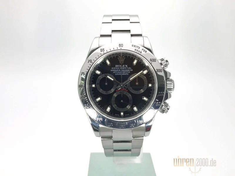 Rolex Daytona Edelstahl 116520 Schwarz gebraucht aus 2010