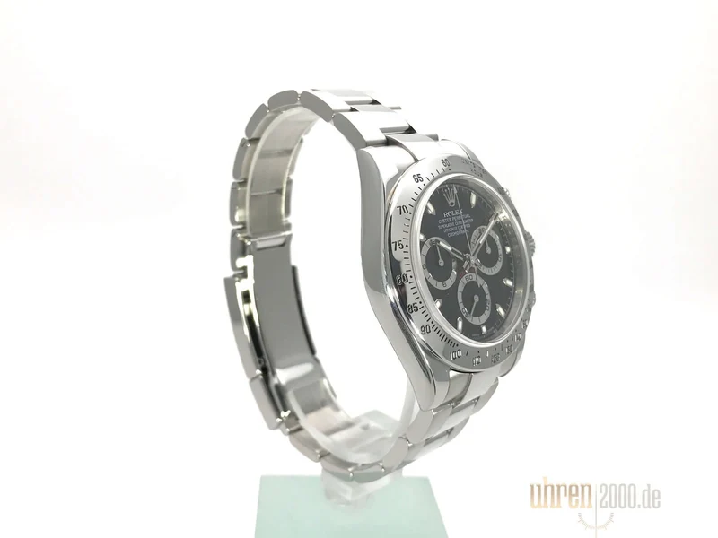 Rolex Daytona Edelstahl 116520 Schwarz gebraucht aus 2010