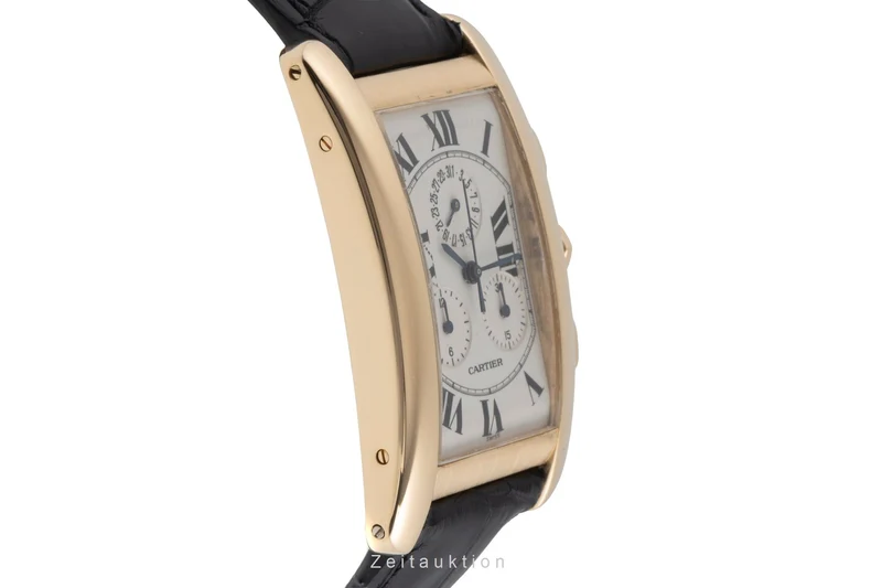 Cartier Tank Américaine chronograph 18 ct gold quartz men's watch W2601156 [2504041]