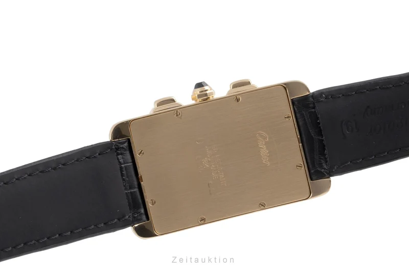Cartier Tank Américaine chronograph 18 ct gold quartz men's watch W2601156 [2504041]