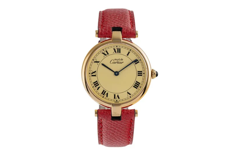 Cartier Vendome silver-gilt quartz unisex 590003 [2504021]