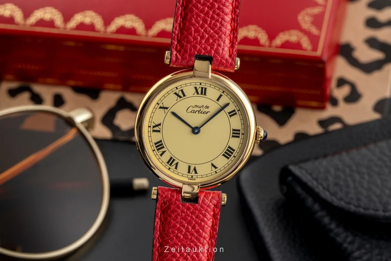 Cartier Vendome silver-gilt quartz unisex 590003 [2504021]