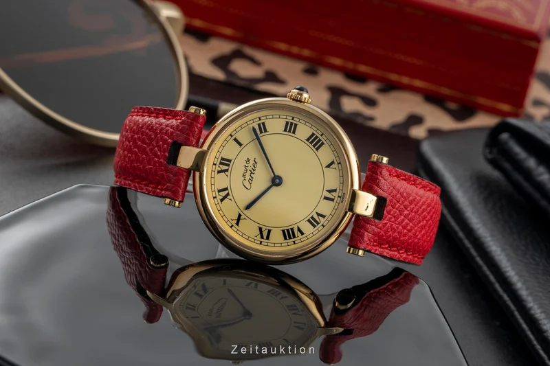 Cartier Vendome silver-gilt quartz unisex 590003 [2504021]