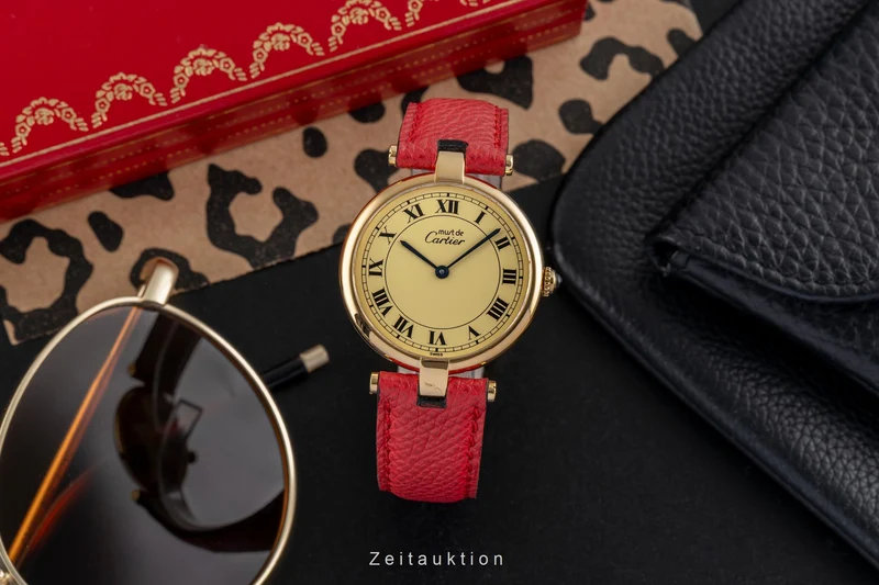 Cartier Vendome silver-gilt quartz unisex 590003 [2504021]
