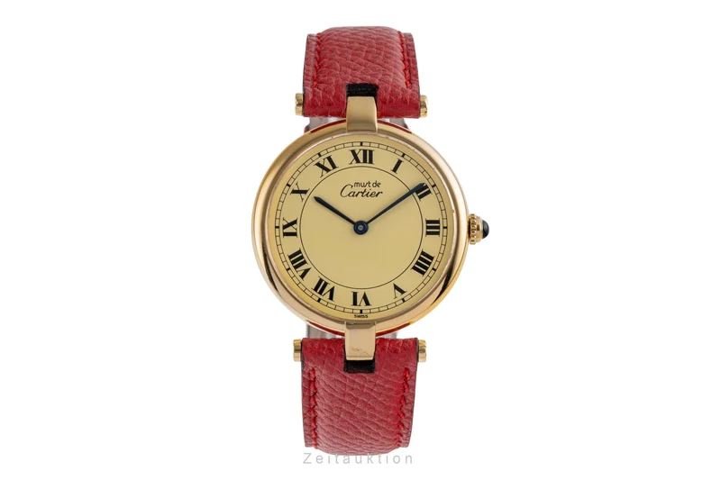 Cartier Vendome silver-gilt quartz unisex 590003 [2504021]
