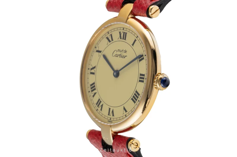 Cartier Vendome silver-gilt quartz unisex 590003 [2504021]