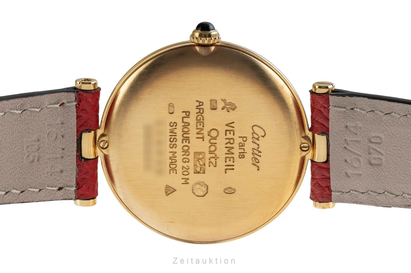 Cartier Vendome silver-gilt quartz unisex 590003 [2504021]