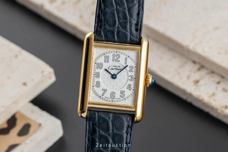 Cartier Tank silver-gilt quartz women's watch W1013854 [2504077]