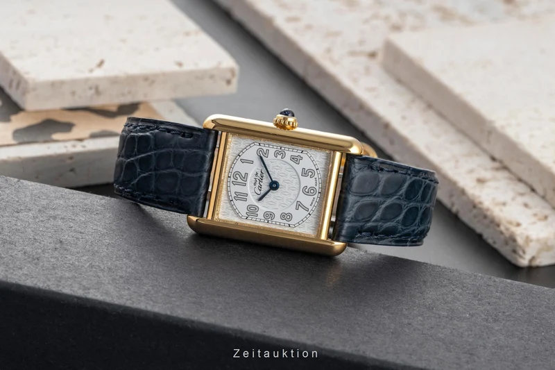 Cartier Tank silver-gilt quartz women's watch W1013854 [2504077]