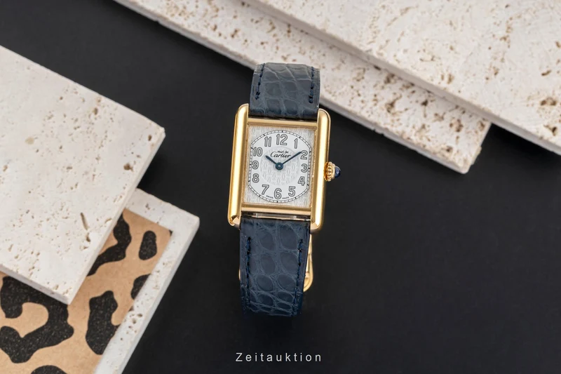 Cartier Tank silver-gilt quartz women's watch W1013854 [2504077]