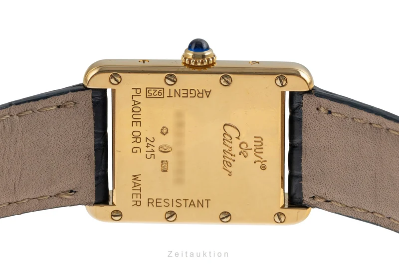 Cartier Tank silver-gilt quartz women's watch W1013854 [2504077]