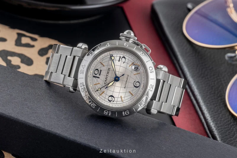 Cartier Pasha steel automatic men's watch W31029M7, 2377 [2505052]