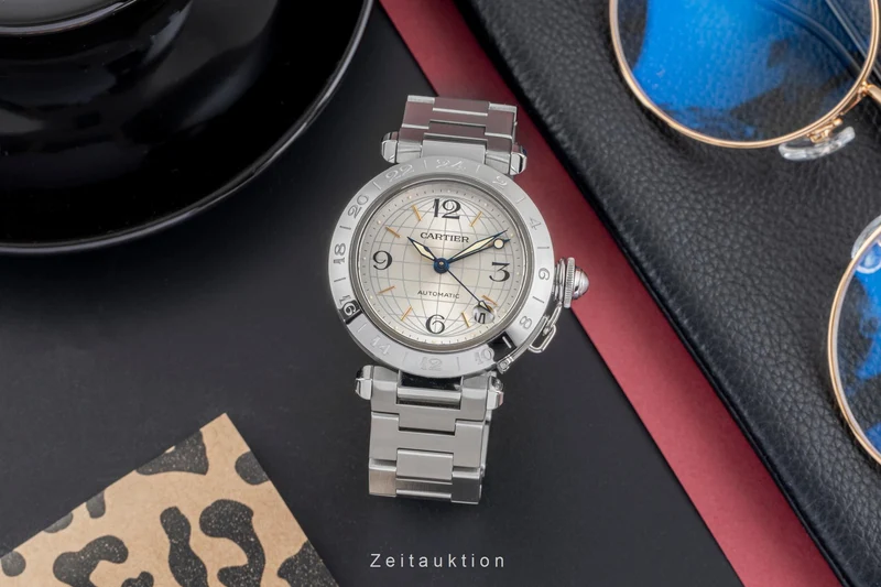 Cartier Pasha steel automatic men's watch W31029M7, 2377 [2505052]