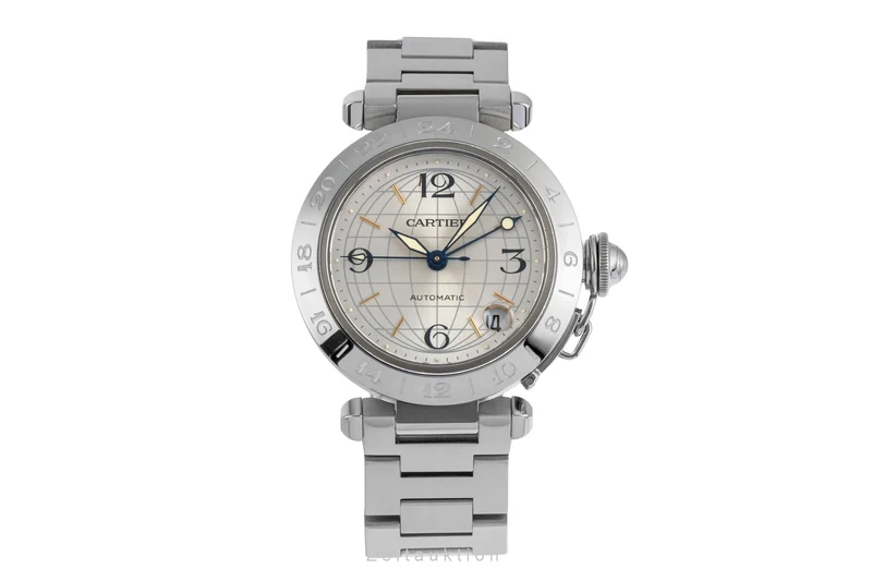 Cartier Pasha steel automatic men's watch W31029M7, 2377 [2505052]