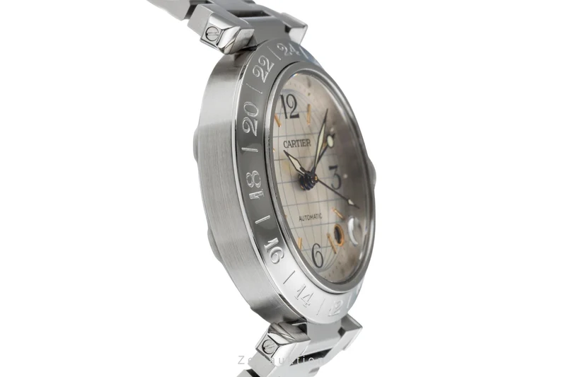 Cartier Pasha steel automatic men's watch W31029M7, 2377 [2505052]