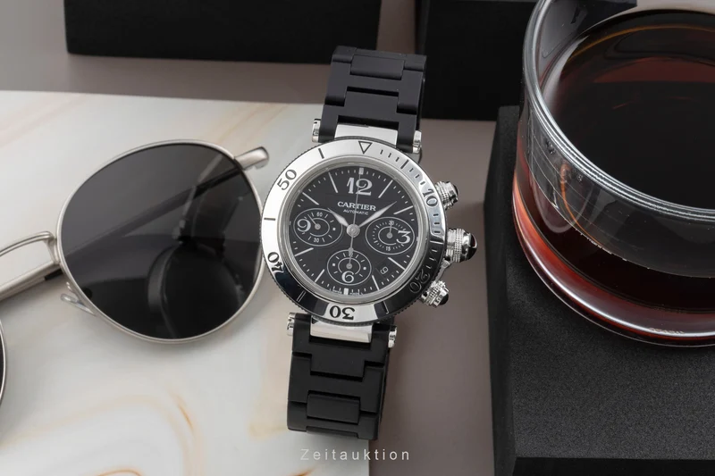 Cartier Pasha Seatimer chronograph steel automatic men's watch W31088U2, 2995 [2505017]