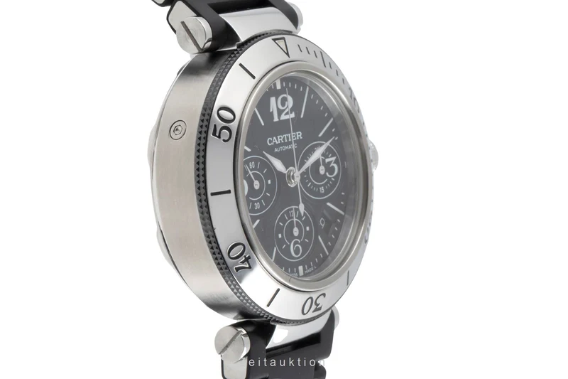 Cartier Pasha Seatimer chronograph steel automatic men's watch W31088U2, 2995 [2505017]