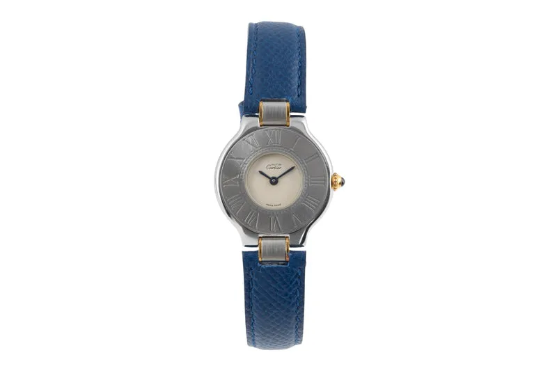 Cartier Must De Cartier 21 gilt / steel quartz women's watch W10051F4 [2504757]