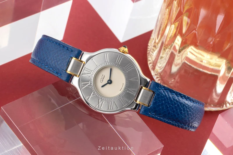 Cartier Must De Cartier 21 gilt / steel quartz women's watch W10051F4 [2504757]