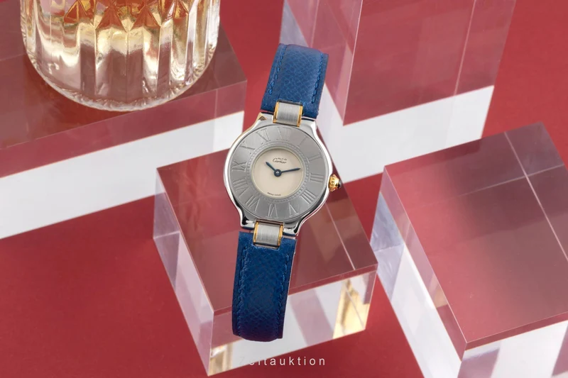 Cartier Must De Cartier 21 gilt / steel quartz women's watch W10051F4 [2504757]
