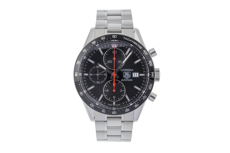 Tag Heuer Carrera chronograph steel automatic men's watch CV2014-2 LP: 6500EUR [2505455]
