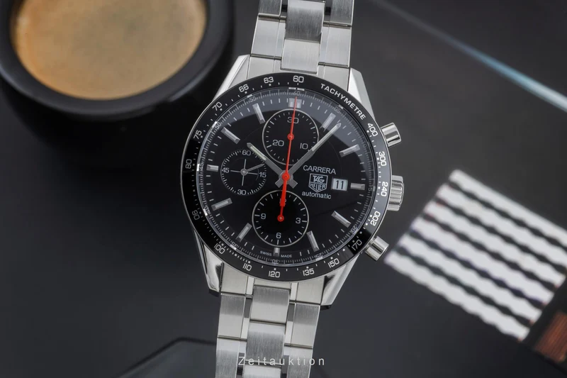 Tag Heuer Carrera chronograph steel automatic men's watch CV2014-2 LP: 6500EUR [2505455]