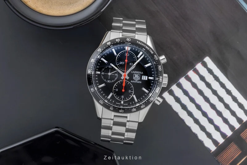 Tag Heuer Carrera chronograph steel automatic men's watch CV2014-2 LP: 6500EUR [2505455]