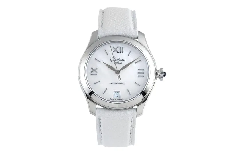 Glashütte Lady Serenade steel automatic women's watch 1-39-22-08-02-44 LP: 5800EUR [2505404]