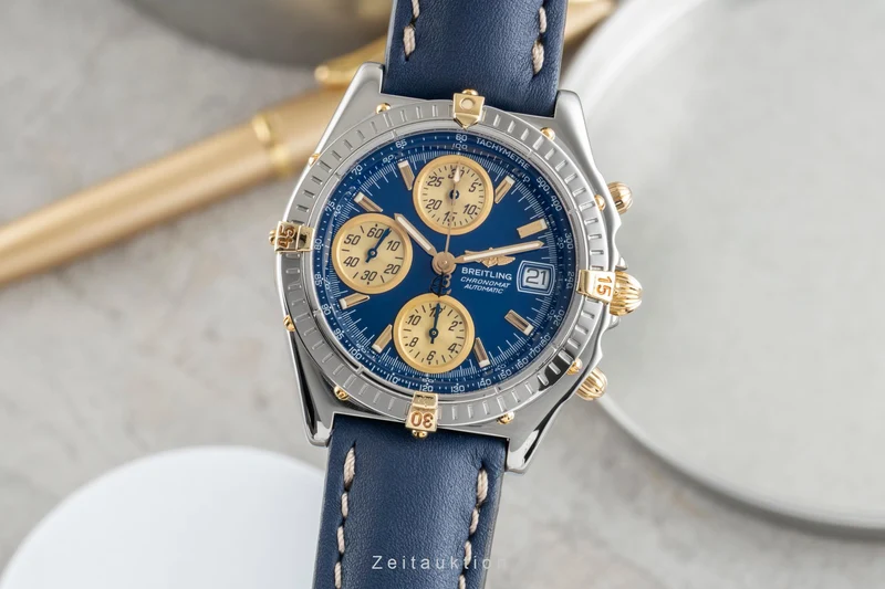 Breitling Chronomat chronograph steel / gold automatic men's watch B13050.1 [2505155]