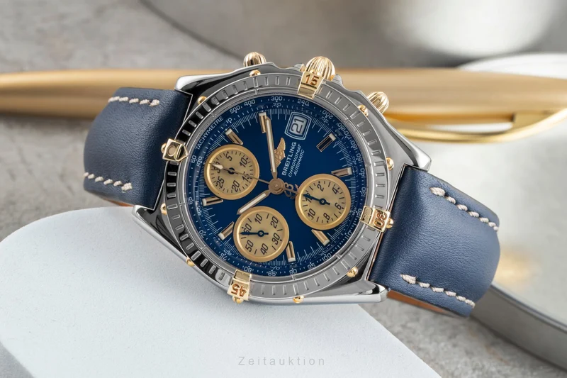Breitling Chronomat chronograph steel / gold automatic men's watch B13050.1 [2505155]