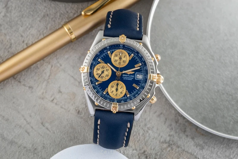 Breitling Chronomat chronograph steel / gold automatic men's watch B13050.1 [2505155]