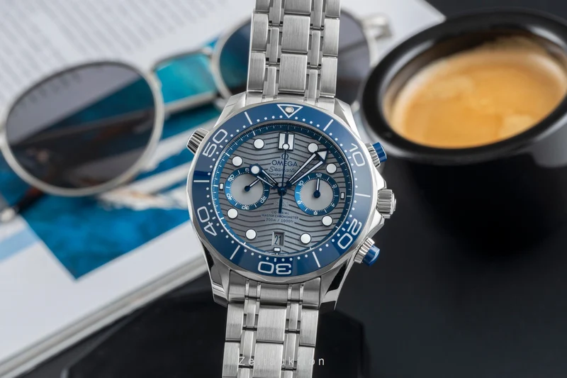 Omega Seamaster chronograph steel automatic men's watch 210.30.44.51.06.001 LP: 9300EUR [2505415]